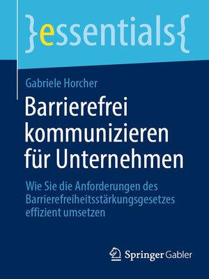 cover image of Barrierefrei kommunizieren für Unternehmen